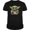 Baby Yoda Hug Pug Dog shirt