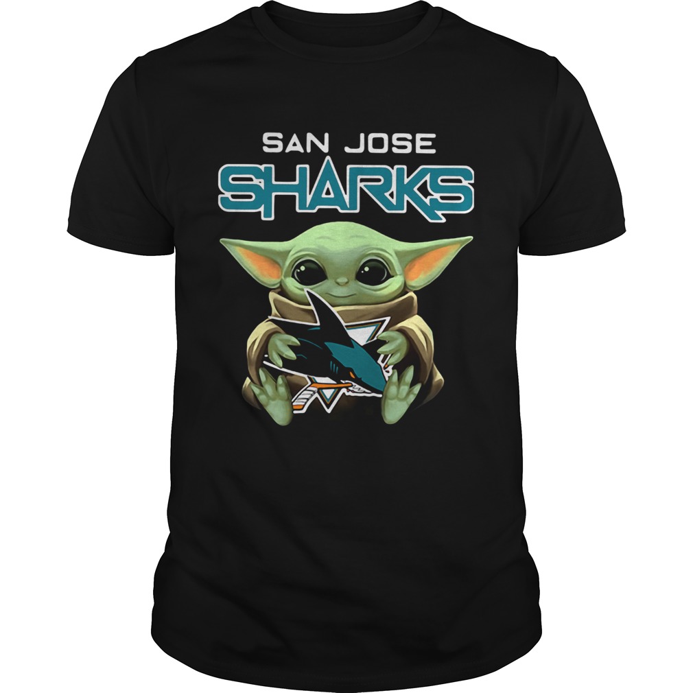 Baby Yoda Hug San Jose Sharks shirt Baby Yoda Hug San Jose Sharks shirt