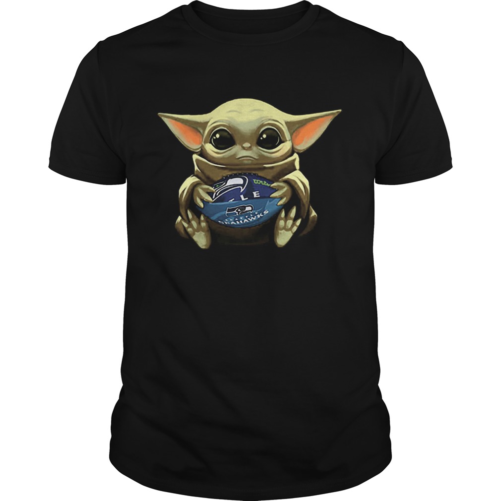 Baby Yoda Hug Seattle Seahawks shirt Baby Yoda Hug Seattle Seahawks shirt