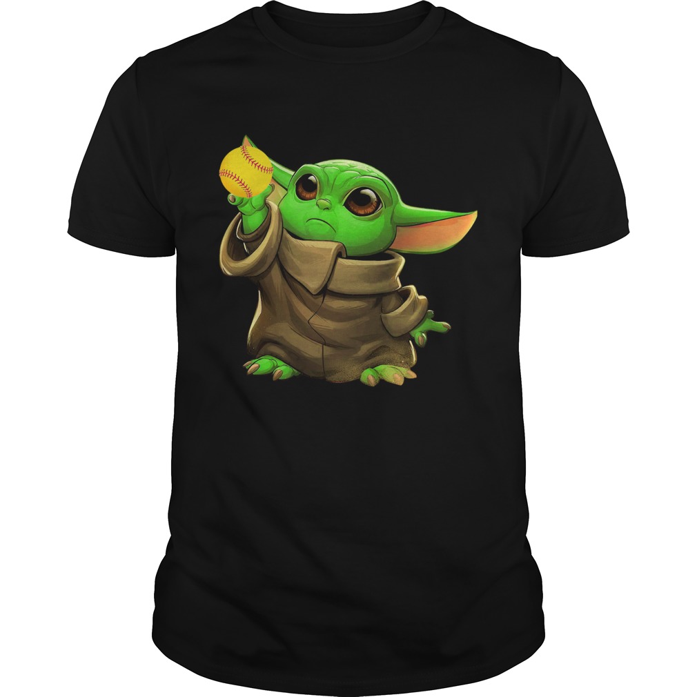 Baby Yoda Hug Softball shirt Baby Yoda Hug Softball shirt