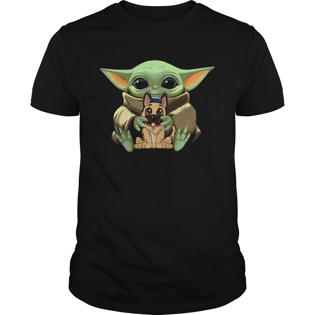 Baby Yoda Hugging German Shepherd shirt Baby Yoda Hugging German Shepherd shirt