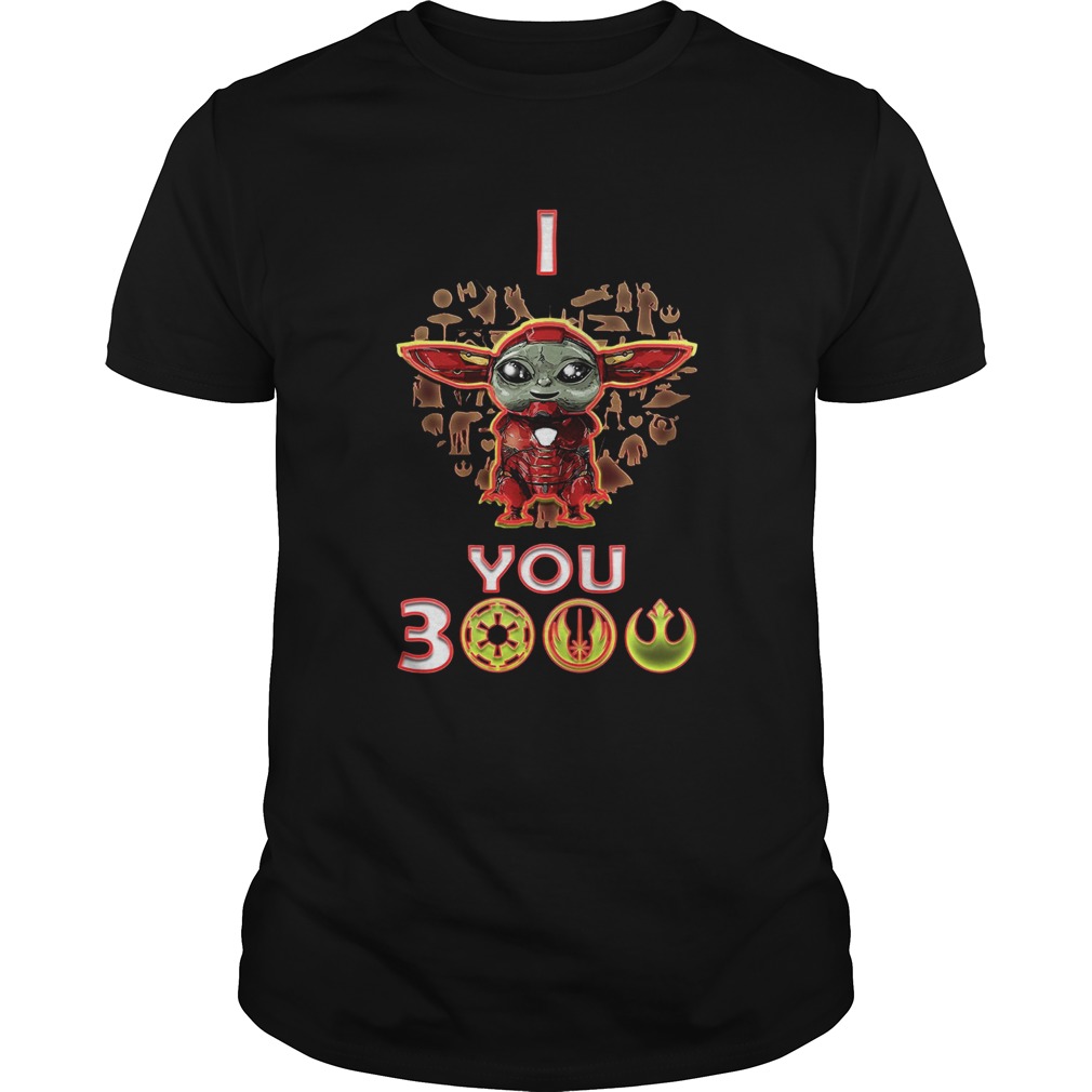 Baby Yoda Iron Man I Love You 3000 shirt Baby Yoda Iron Man I Love You 3000 shirt