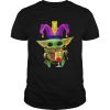 Baby Yoda Mardi Gras shirt