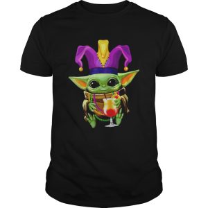 Baby Yoda Mardi Gras shirt