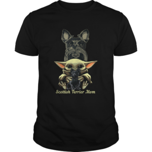 Baby Yoda Scottish Terrier Mom shirt