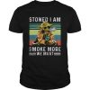 Baby Yoda Stoned I am smoke more we must vintage shirt