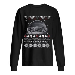 Baby Yoda The Mandalorian What Child is This Christmas shirt
