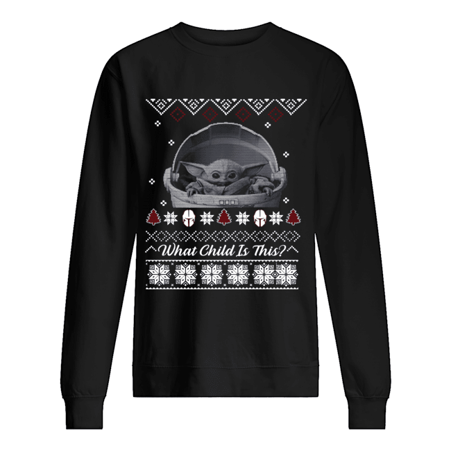 Baby Yoda The Mandalorian What Child is This Christmas shirt Baby Yoda The Mandalorian What Child is This Christmas shirt