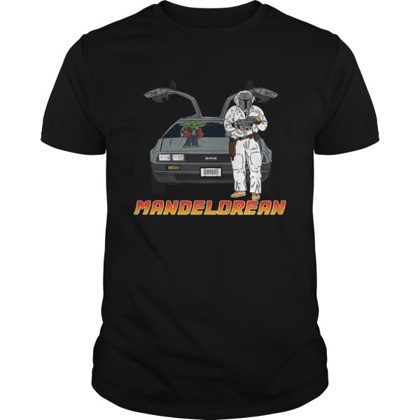 Baby Yoda and Boba Fett Mandelorean shirt