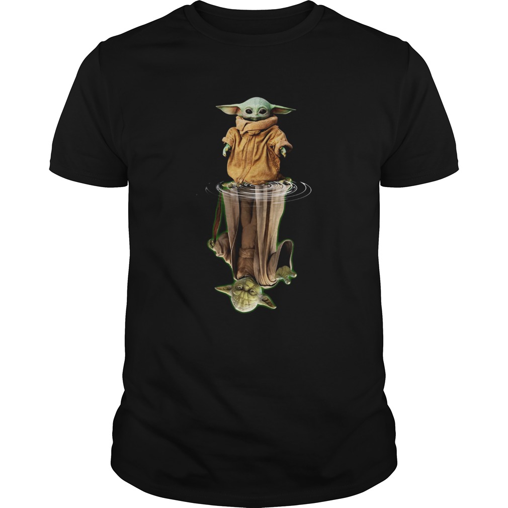 Baby Yoda and Master Yoda water reflection shirt Baby Yoda and Master Yoda water reflection shirt