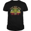 Baby Yoda best dad vintage sunset shirt