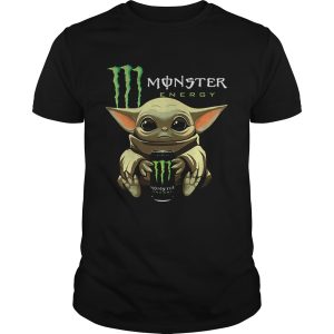 Baby Yoda hug Monster Energy Star Wars Mandalorian shirt