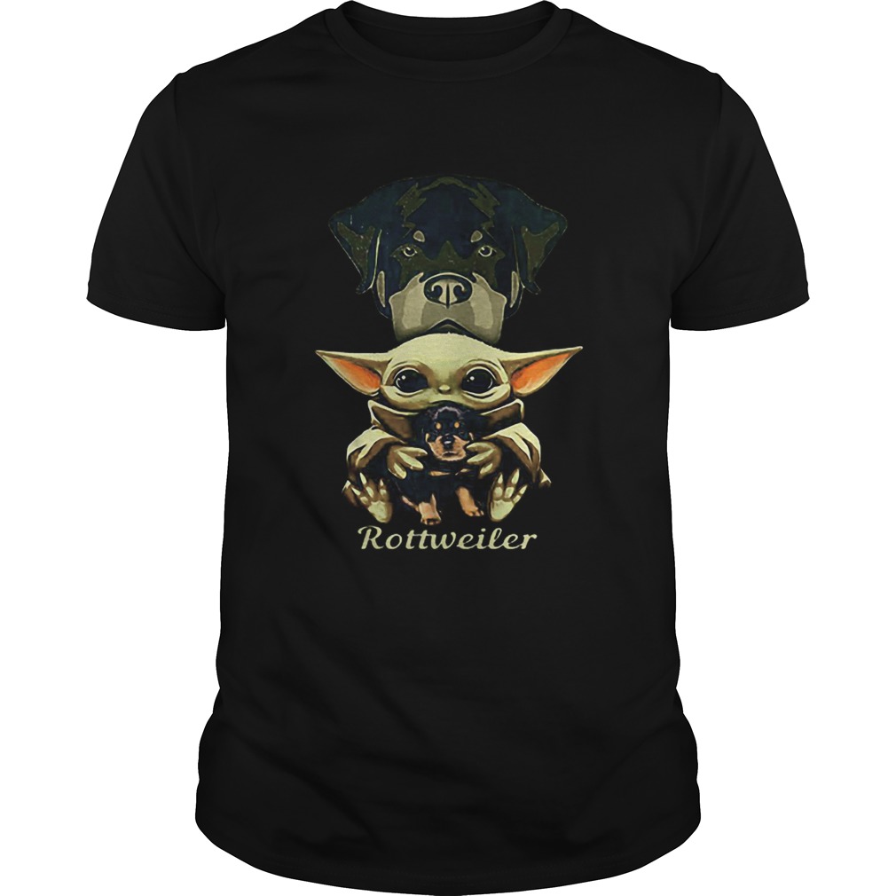 Baby Yoda hug Rottweiler dog Star Wars shirt Baby Yoda hug Rottweiler dog Star Wars shirt