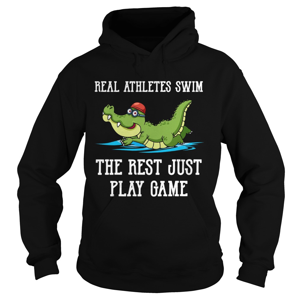 Baby crocodile Real Athletes Swim The First Just Play Game shirt Baby crocodile Real Athletes Swim The First Just Play Game shirt
