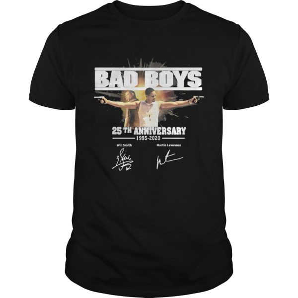 Bad boys 25th anniversary 1995-2020 signature shirt