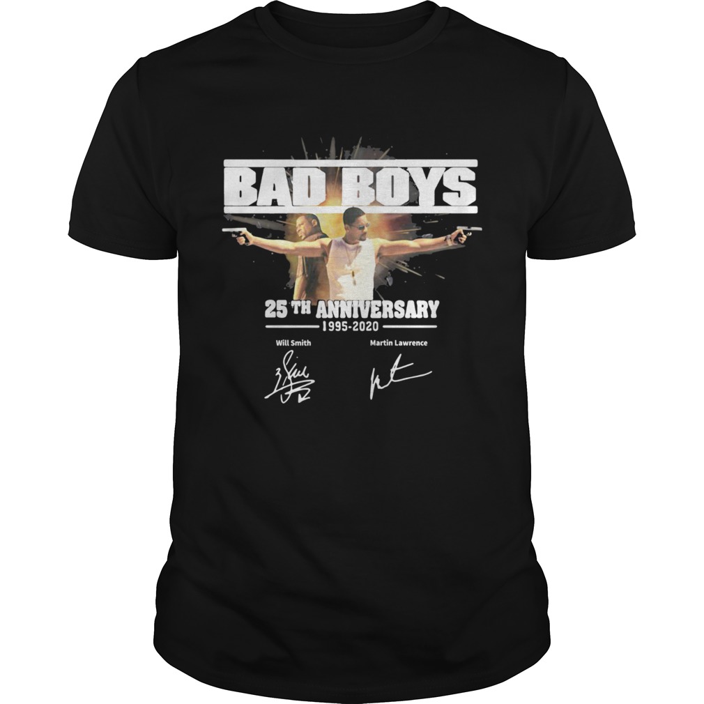 Bad boys 25th anniversary 1995-2020 signature shirt Bad boys 25th anniversary 1995-2020 signature shirt