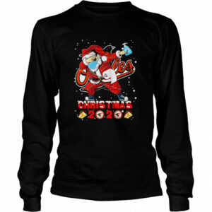 Baltimore Orioles Funny Santa Claus Dabbing Christmas 2020 shirt