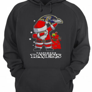 Baltimore Ravens Santa dabbing Christmas shirt 3