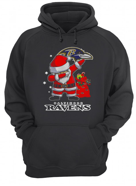 Baltimore Ravens Santa dabbing Christmas shirt Baltimore Ravens Santa dabbing Christmas shirt