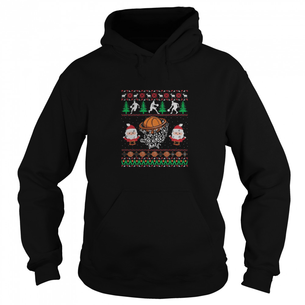 Basketball Ugly Christmas Holiday Sports shirt Basketball Ugly Christmas Holiday Sports shirt