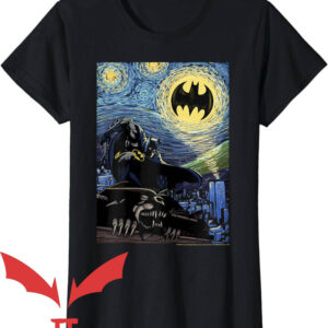Batman Beyond T-Shirt Starry Night Style Painting