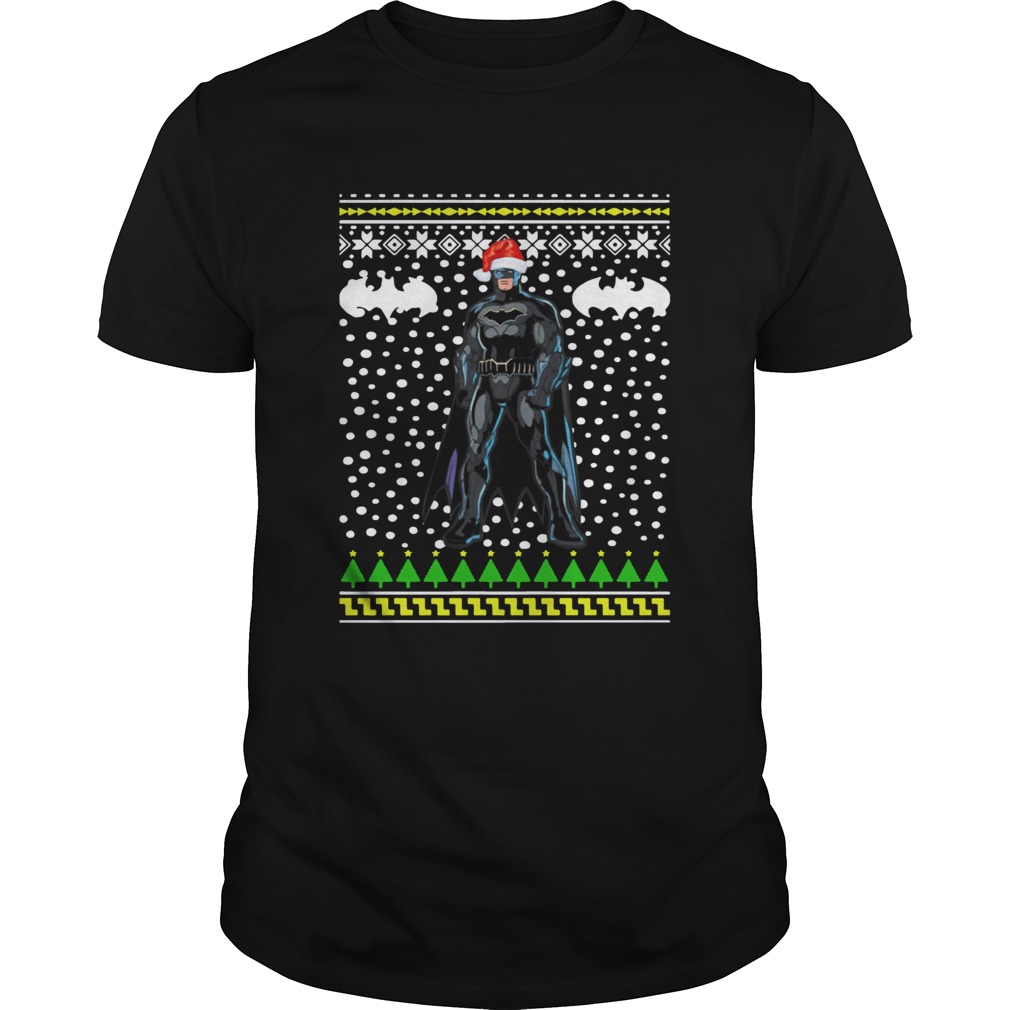 Batman Santa Hat Ugly Christmas shirt Batman Santa Hat Ugly Christmas shirt