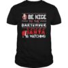 Be nice to the Bartender Santa is watching Christmas sweater