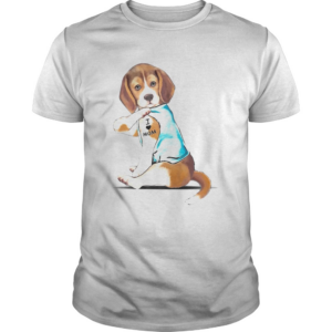 Beagle Tattoos I Love MOM Sitting Funny Gift Mothers Day shirt
