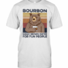 Bear Bourbon Magic Brown Water For Fun People Vintage Retro T-Shirt