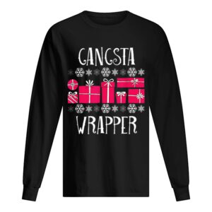 Beautiful Gangsta Wrapper Funny Christmas Party Gifts shirt
