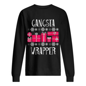 Beautiful Gangsta Wrapper Funny Christmas Party Gifts shirt