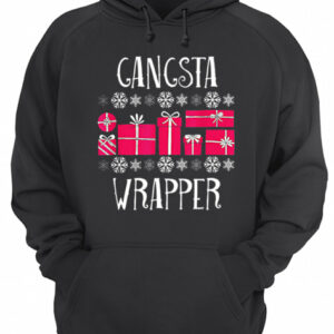 Beautiful Gangsta Wrapper Funny Christmas Party Gifts shirt 3