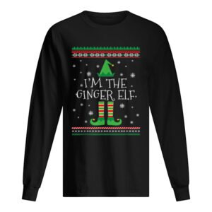 Beautiful I’m The Ginger Elf Ugly Christmas PJ shirt