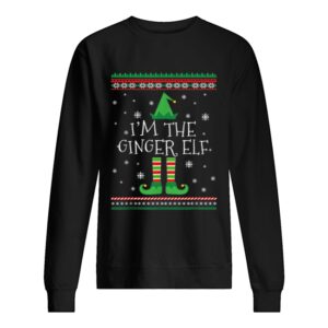 Beautiful I’m The Ginger Elf Ugly Christmas PJ shirt