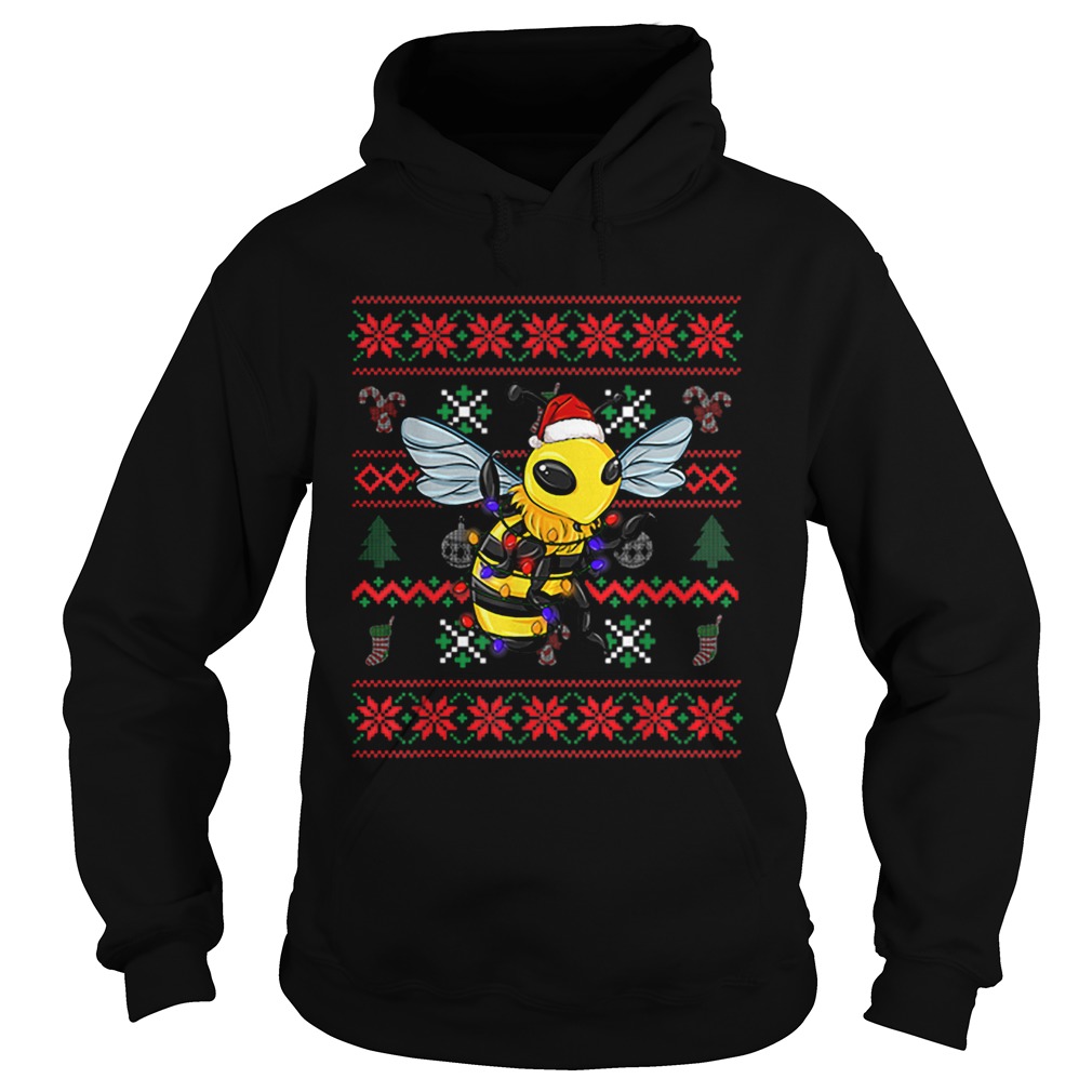 Bee Ugly Christmas Bee Santa Hat shirt Bee Ugly Christmas Bee Santa Hat shirt