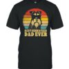 Best Schnauzer dad ever sunset retro shirt
