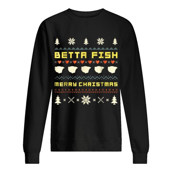 Betta Fish Christmas Ugly shirt