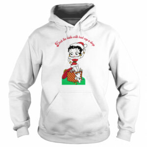 Betty Boop Deck the halls with boob oop a doop Christmas shirt 3
