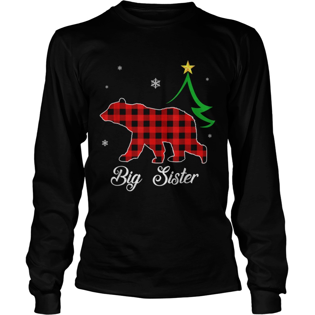 Big Sister Bear Red Plaid Christmas shirt Big Sister Bear Red Plaid Christmas shirt