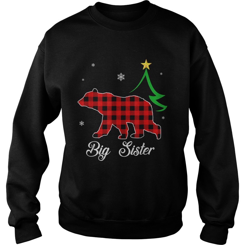 Big Sister Bear Red Plaid Christmas shirt Big Sister Bear Red Plaid Christmas shirt