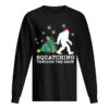 Bigfoot Santa Squatching Through The Snow Christmas shirt