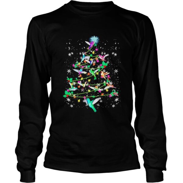 Birds Christmas tree tshirt