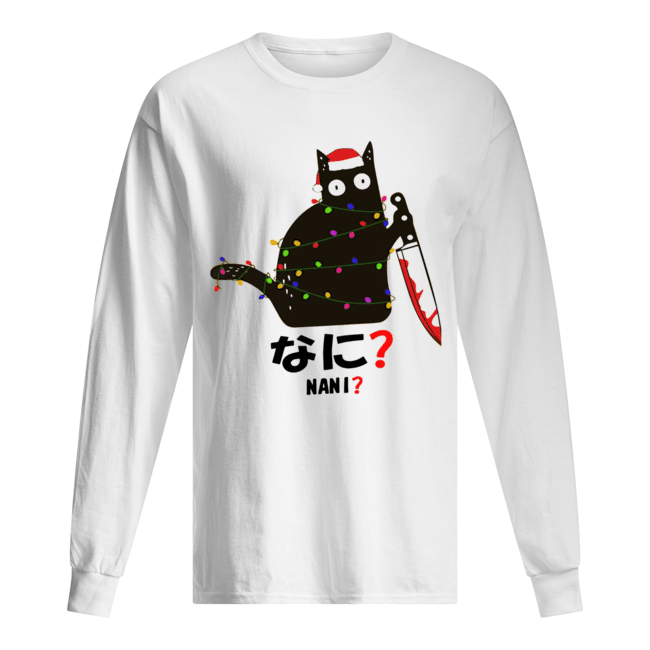 Black Cat Santa Knife Nani Christmas shirt Black Cat Santa Knife Nani Christmas shirt