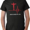 Black Jesus T-Shirt Christian Strong Jesus Saved My Life