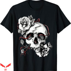 Black Rose T-Shirt Roses And Skull T-Shirt Trending