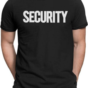 Black Security T-Shirt Trending