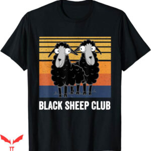 Black Sheep T-Shirt Funny Saying Retro Sunset Squad T-Shirt