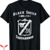 Black Sheep T-Shirt Squadron VMA-214 WWII Vintage T-Shirt