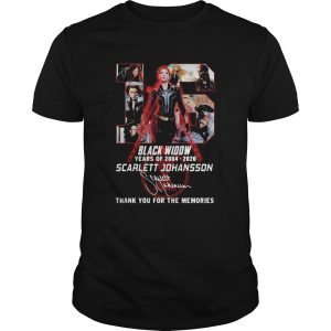 Black Widow 16th Years Of 20042020 Scarlett Johansson Signature shirt