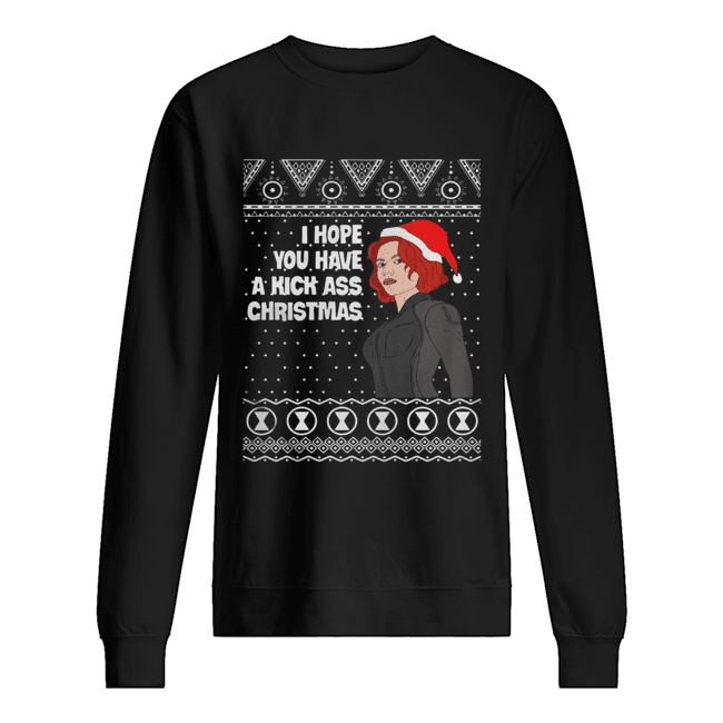 Black Widow I Hope You Have A Kick Ass Christmas shirt Black Widow I Hope You Have A Kick Ass Christmas shirt